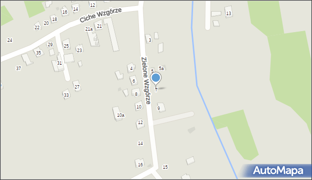 Rzeszów, Zielone Wzgórze, 7, mapa Rzeszów