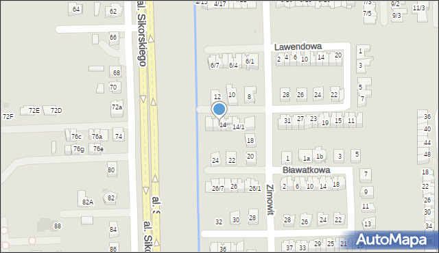 Rzeszów, Zimowit, 14/4, mapa Rzeszów