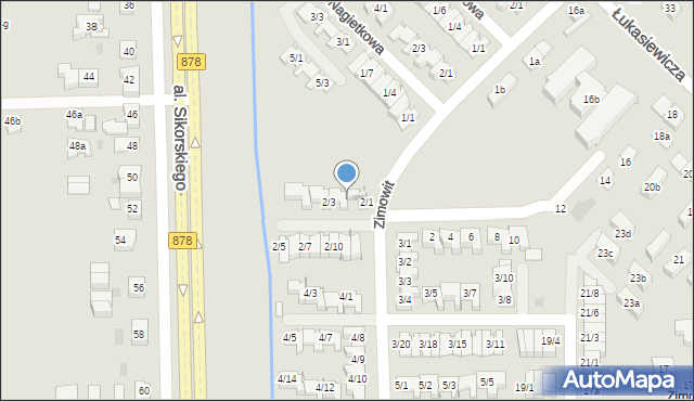 Rzeszów, Zimowit, 2/2, mapa Rzeszów