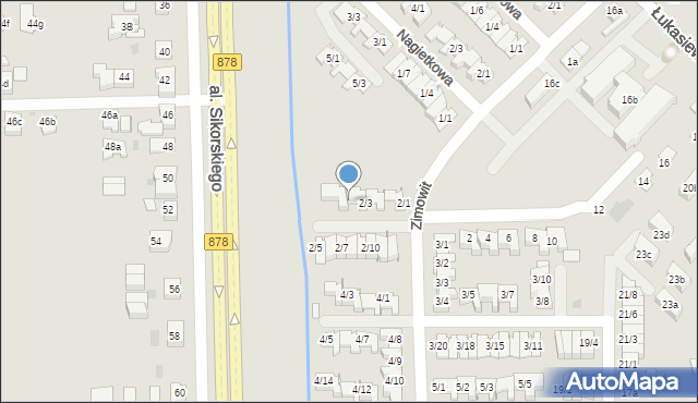 Rzeszów, Zimowit, 2/4, mapa Rzeszów