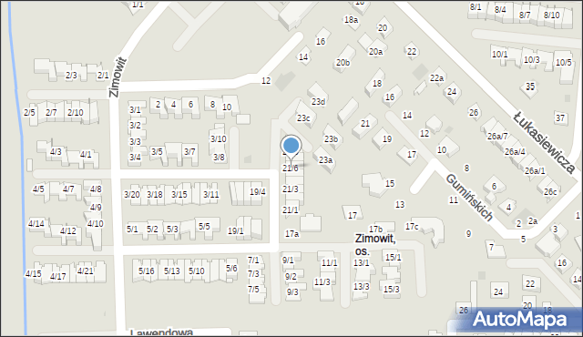 Rzeszów, Zimowit, 21/6, mapa Rzeszów