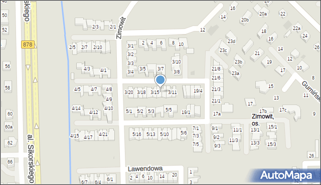 Rzeszów, Zimowit, 3/14, mapa Rzeszów