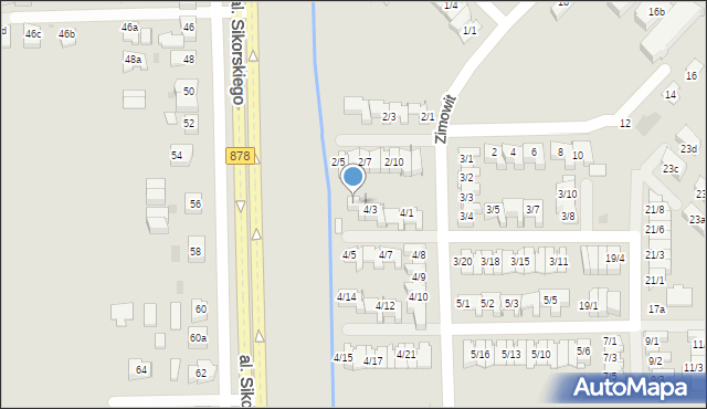 Rzeszów, Zimowit, 4/4, mapa Rzeszów