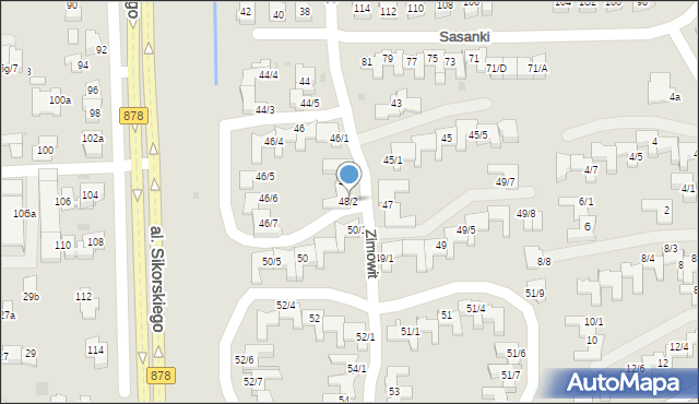 Rzeszów, Zimowit, 48/2, mapa Rzeszów