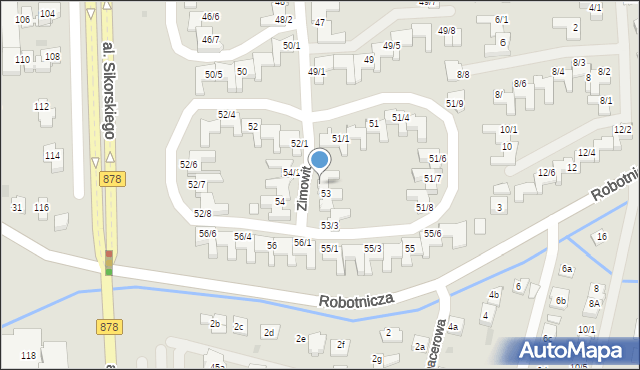 Rzeszów, Zimowit, 53/1, mapa Rzeszów