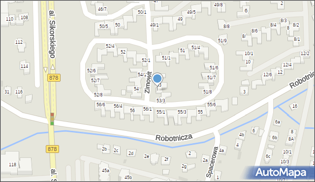 Rzeszów, Zimowit, 53/2, mapa Rzeszów