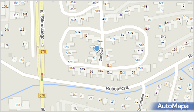 Rzeszów, Zimowit, 54/2, mapa Rzeszów