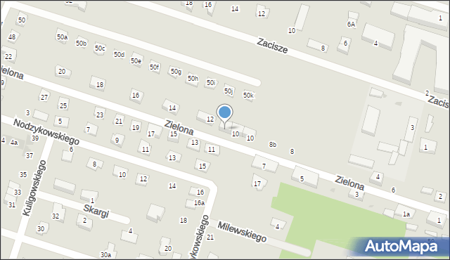 Serock, Zielona, 10b, mapa Serock