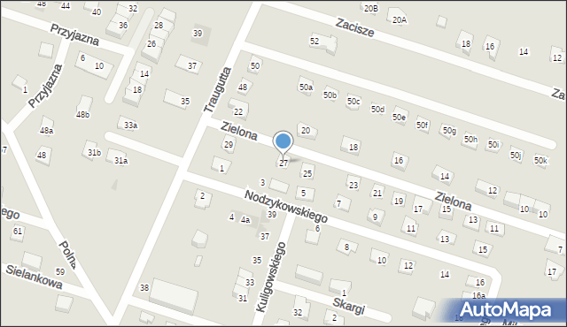 Serock, Zielona, 27, mapa Serock