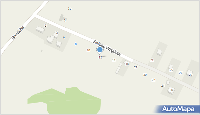 Sieciechowice, Zielone Wzgórze, 12, mapa Sieciechowice