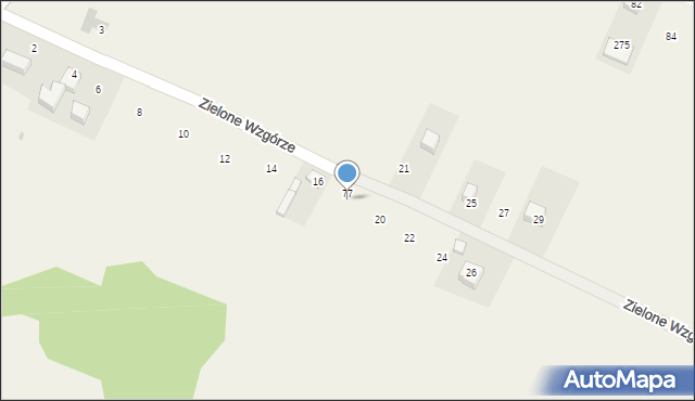 Sieciechowice, Zielone Wzgórze, 18, mapa Sieciechowice