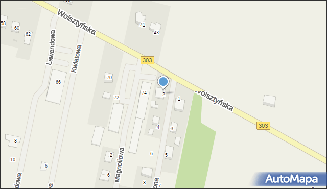 Siedlec, Zielona, 2, mapa Siedlec