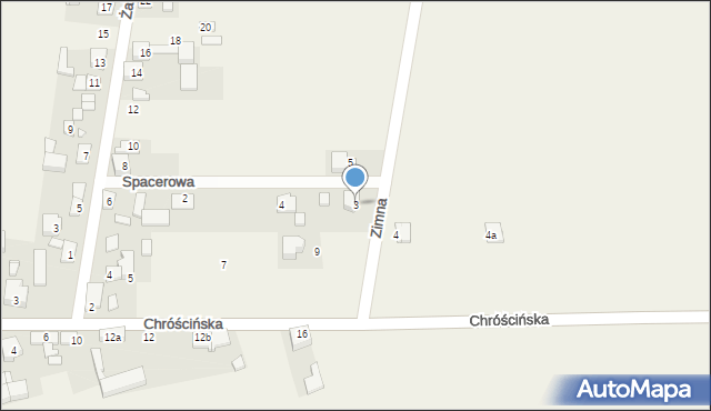 Siemianice, Zimna, 3, mapa Siemianice