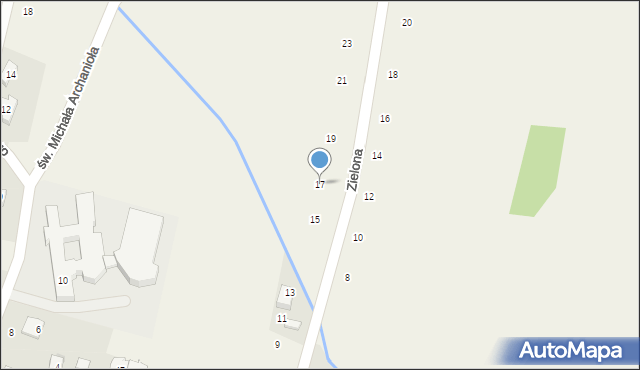 Siepraw, Zielona, 17, mapa Siepraw