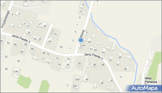 Siepraw, Zielona, 2, mapa Siepraw