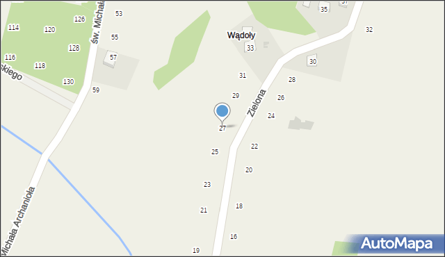 Siepraw, Zielona, 27, mapa Siepraw