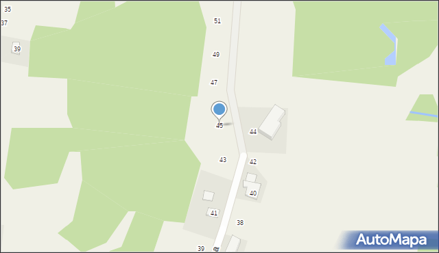 Siepraw, Zielona, 45, mapa Siepraw