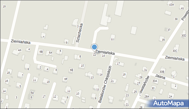 Sierpc, Ziemiańska, 12, mapa Sierpc