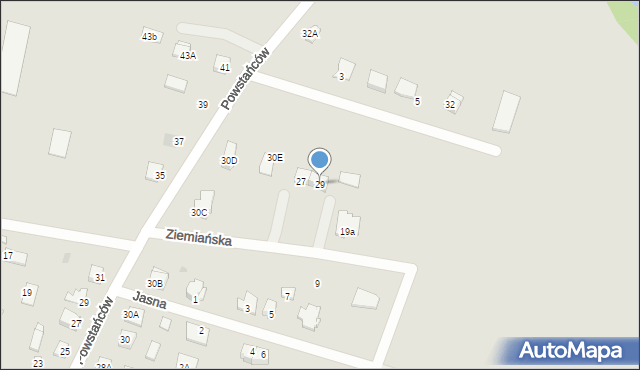 Sierpc, Ziemiańska, 29, mapa Sierpc