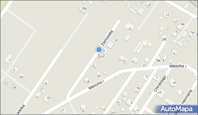 Sierpc, Ziemowita, 4, mapa Sierpc