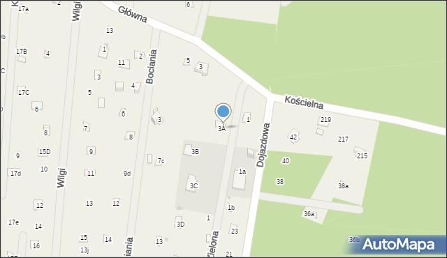 Sikory, Zielona, 4, mapa Sikory