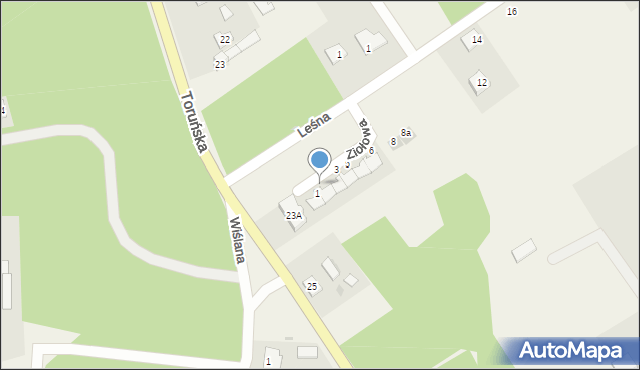 Silno, Ziołowa, 2, mapa Silno