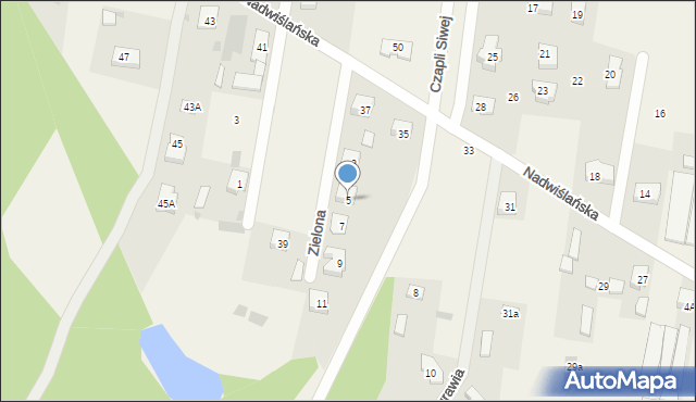 Skierdy, Zielona, 5, mapa Skierdy