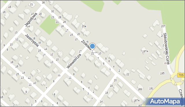 Skierniewice, Ziołowa, 11, mapa Skierniewic