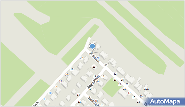 Skierniewice, Ziołowa, 42, mapa Skierniewic