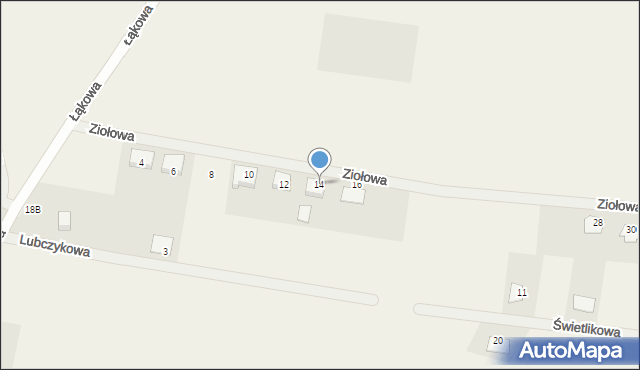 Skowarcz, Ziołowa, 14, mapa Skowarcz
