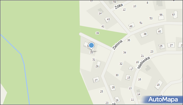 Sława Wielkopolska, Zielona, 33, mapa Sława Wielkopolska
