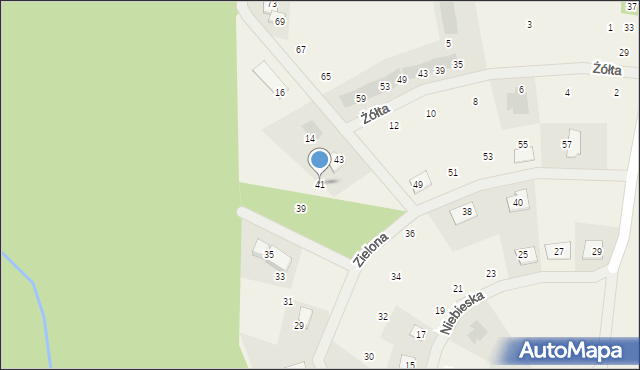 Sława Wielkopolska, Zielona, 41, mapa Sława Wielkopolska