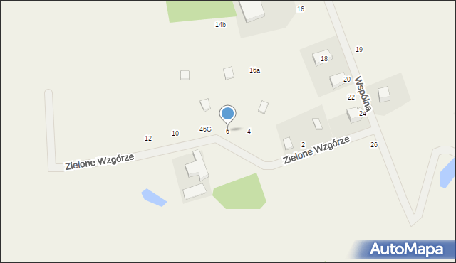 Sławki, Zielone Wzgórze, 6, mapa Sławki