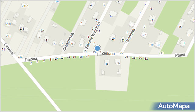 Smardzewice, Zielona, 24, mapa Smardzewice