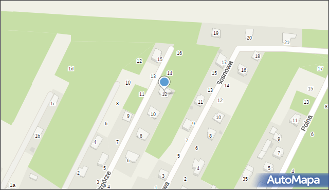 Smardzewice, Zielone Wzgórze, 12, mapa Smardzewice