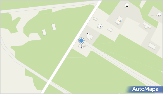 Śmiertny Dąb, Zielona, 2, mapa Śmiertny Dąb