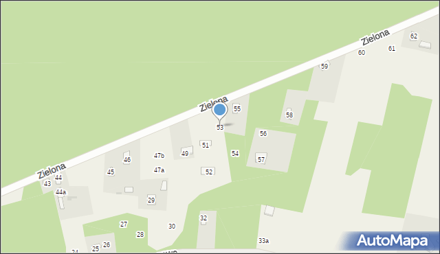 Śmiertny Dąb, Zielona, 53, mapa Śmiertny Dąb