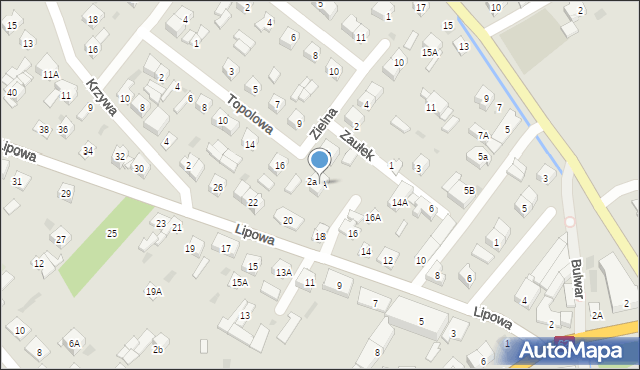 Sokołów Podlaski, Zielna, 9A, mapa Sokołów Podlaski