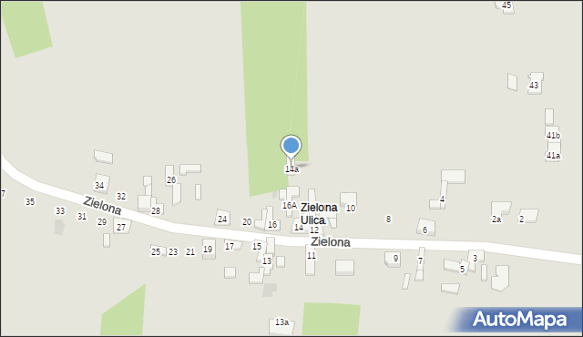 Sompolno, Zielona, 14a, mapa Sompolno