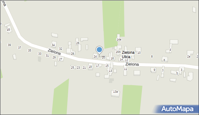 Sompolno, Zielona, 22, mapa Sompolno