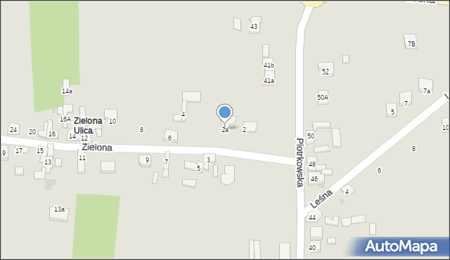 Sompolno, Zielona, 2a, mapa Sompolno