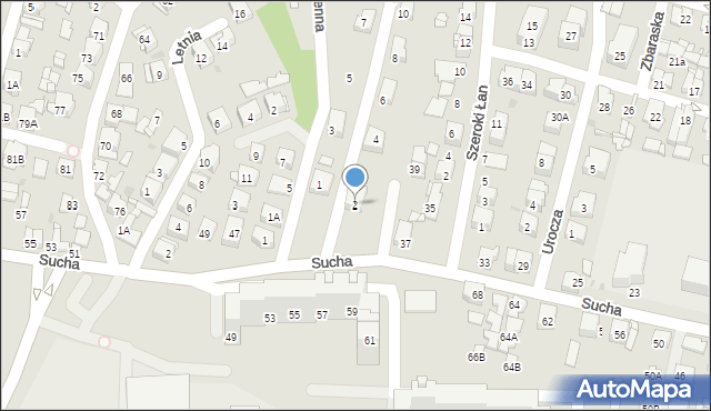 Sosnowiec, Zimowa, 2, mapa Sosnowca