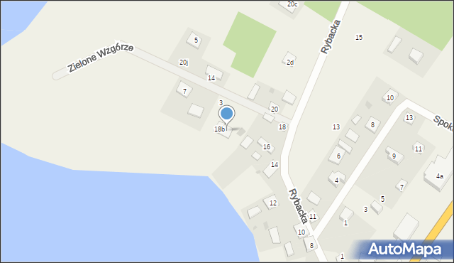 Spychowo, Zielone Wzgórze, 1, mapa Spychowo