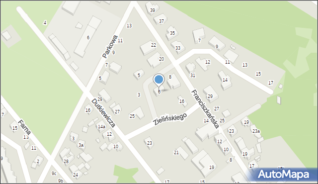 Śrem, Zielińskiego Mariana, 6, mapa Śrem