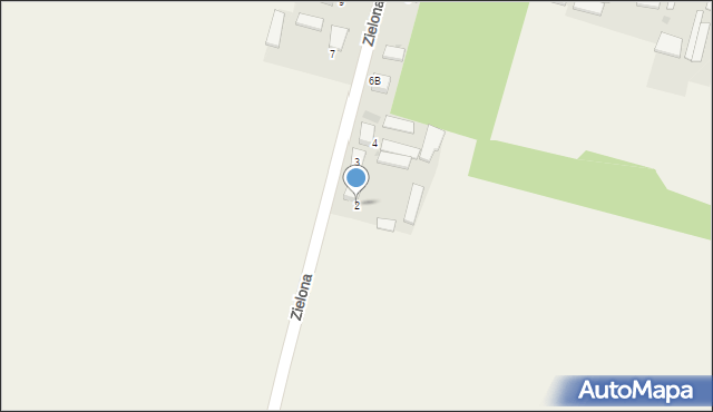 Stanisławice, Zielona, 2, mapa Stanisławice
