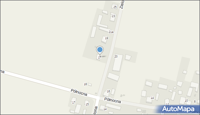 Stanisławice, Zielona, 21c, mapa Stanisławice