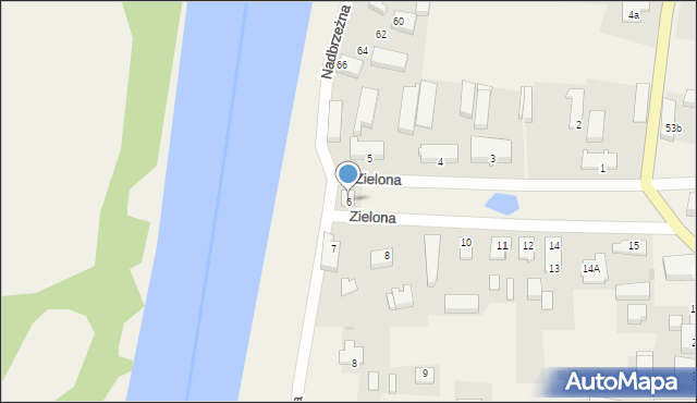 Stare Polichno, Zielona, 6a, mapa Stare Polichno