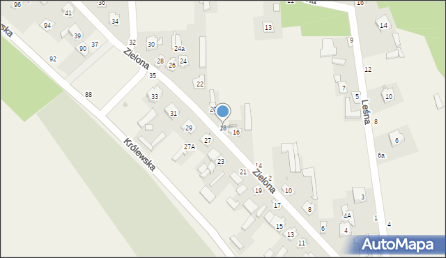 Stężyca, Zielona, 18, mapa Stężyca