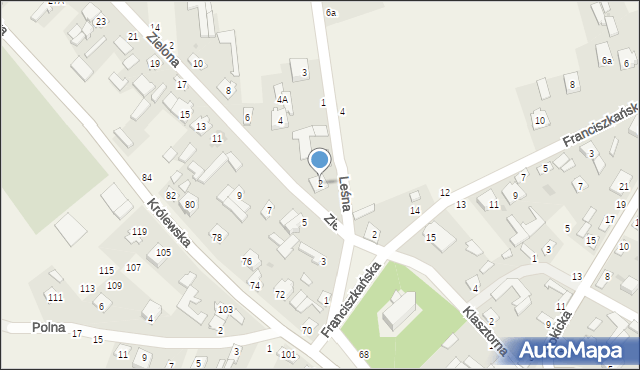 Stężyca, Zielona, 2, mapa Stężyca