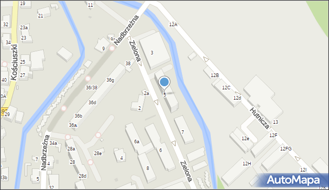 Stronie Śląskie, Zielona, 5, mapa Stronie Śląskie